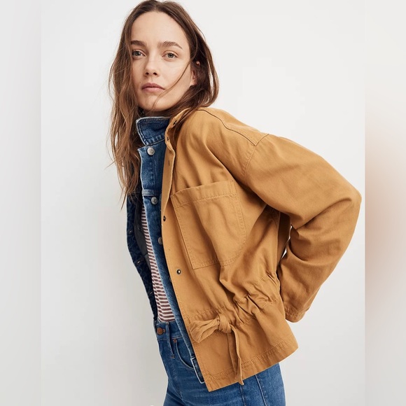 Madewell Southlake Military Jacket - Tan - Size S - Picture 3 of 4